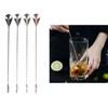Scoops Spiral Pattern Cocktail Spoon Long Handle 20/30/40cm Mixing Spoon Stainless Steel Coffee Spoon Dessert