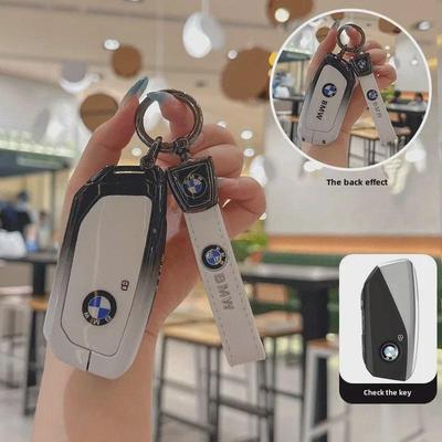Чехол для ключа BMW для различных моделей (25 Моделей), Подходит для 5 серии 525Li, 5/7 серии, X5, нового X1, X3, X6, X7, i5, i7, ix - Корпус пряжки автомобильной сумки.