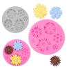 3D Sunflower Silicone Mold Non-Stick Fondant Chocolate Candy Mold Temperature-resistant Baking Molds