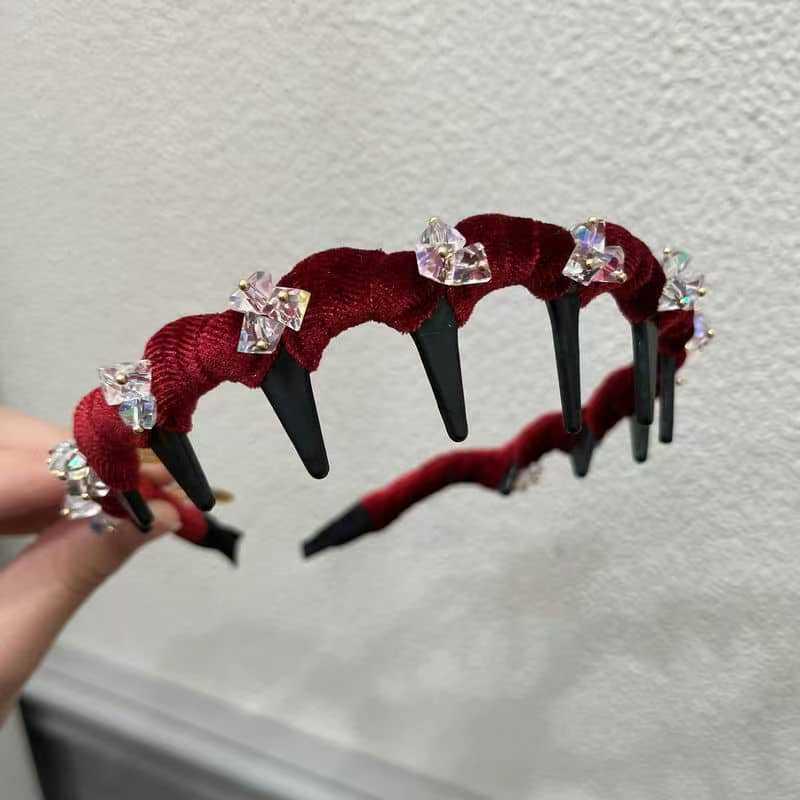 Retro Leopard Print Plush Headband - Non-Slip, Korean Style for Women, Perfect for Autumn and Winter Face Washing