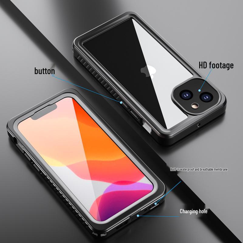 Водонепроницаемый чехол для дайвинга для iPhone 13 Mini - Профессиональная ударопрочная защитная крышка