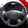 Для Infiniti JX35 M M25 M35 M37 M56 Q70 QX60 Ручная прошивка Нескользящая Черная Бежевая Кожаная Накладка на Руль Автомобиля