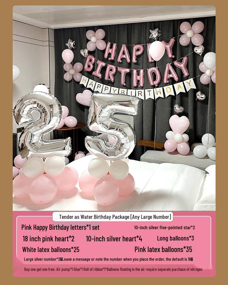 Набор для украшения на вечеринку в честь 18-летия: Воздушные шары и фон для мальчиков и девочек