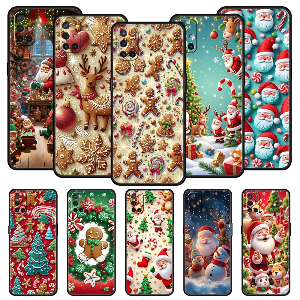 Phone Case For Oneplus 13R 13 12 10T 11 R10 Nord N100 N200 N10 9 9R CE 2 3 Z Pro Lite 5G Soft TPU Cover New Year Christmas Capas