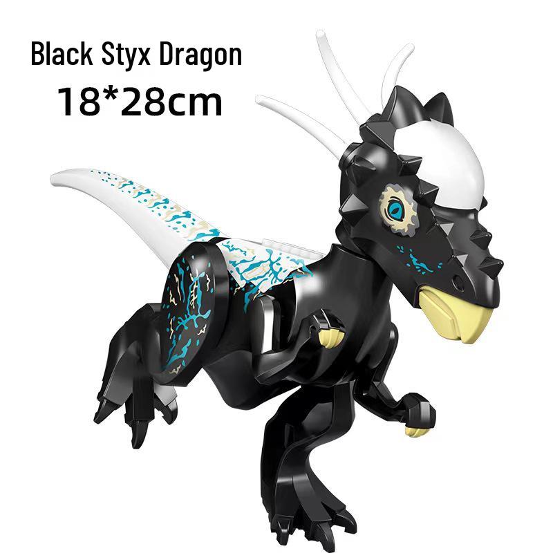 Строительные блоки динозавров юрского периода: Собранный T. Рекс, Брахиозавр, Карнотавр, Дилофозавр