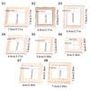 Realistic Wood Zakka Realistic Pretend Play Display Picture Frame Model Toy Vintage 1:12 Doll House