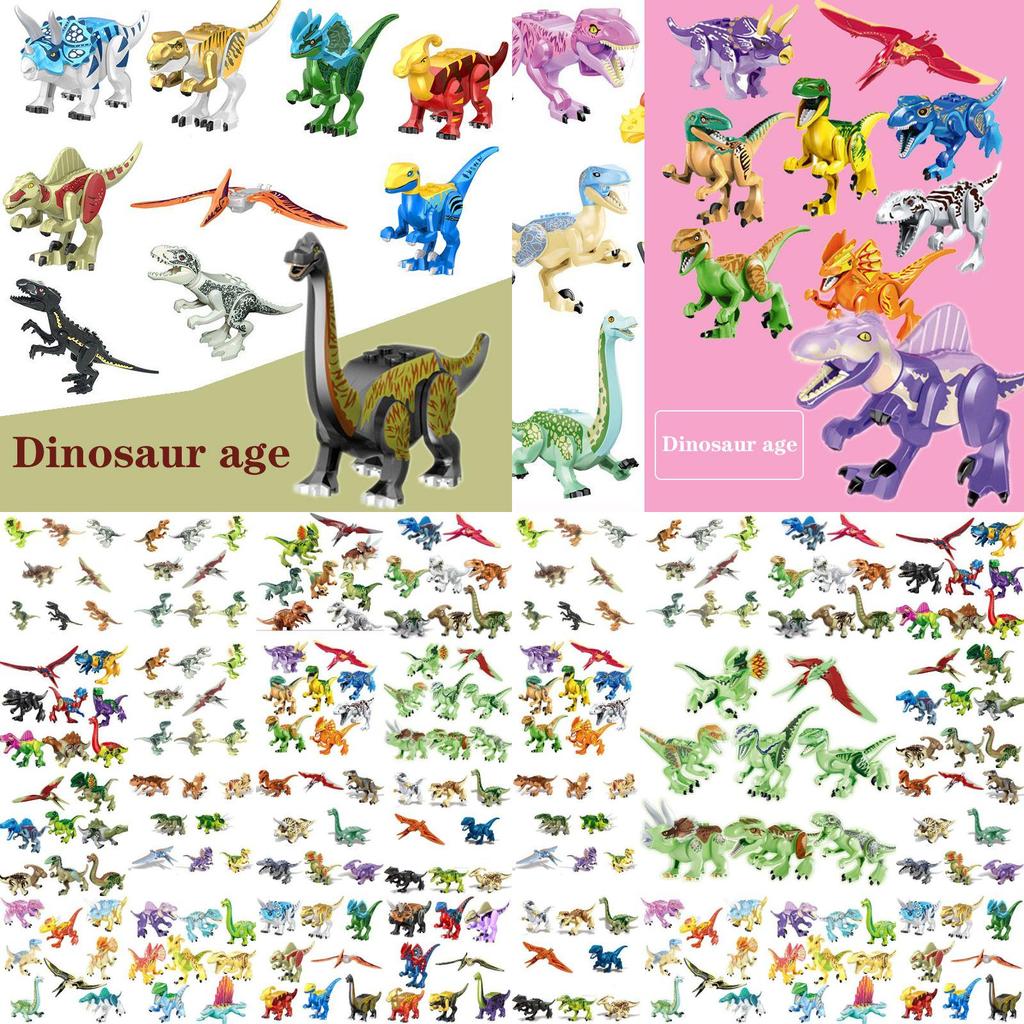 Abs Jurassic Dinosaurs Building Blocks With Adorably Detailed Figures**