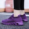 Large Size Fly-woven, Ultra-light Popcorn Sports Soft-soled Casual Shoes, One-pedal Women's, Lazy Shoes