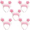 Party Show Pastel Star Headband, Pink, 5 Pieces