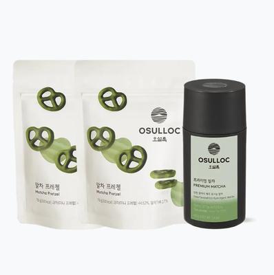 Osulloc Премиальный набор для матча – Коллекция корейского зеленого чая с острова Чеджу и сладостей