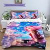 Sakura Haruno Patterned Pillowcase & Duvet Cover Set Anime Character Gift Bedding for Bedroom Nice Gift.-TING