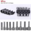 9pcs/set Tools Drill Bit Bits Sets Driver Set Nozzles Nut Hex SocketS Sleeve Screwdriver Set