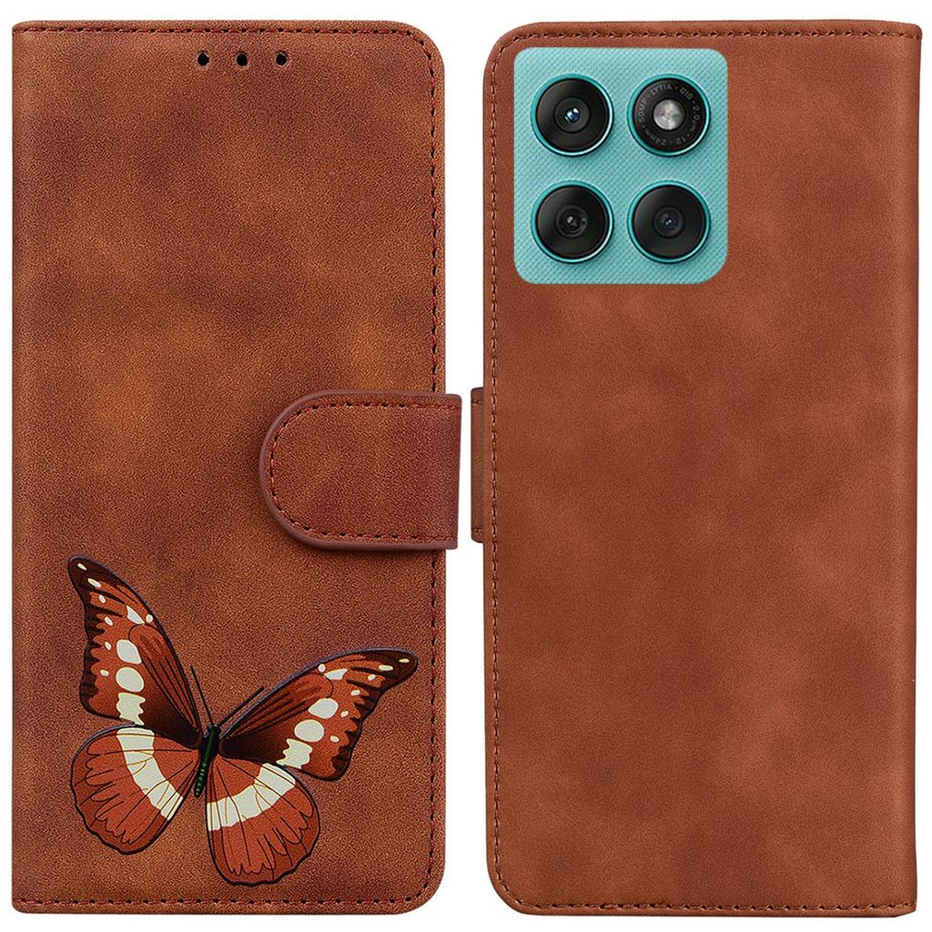 For Motorola Edge 60 5G/60 Fusion 5G Stand Case PU Leather Phone Cover Butterfly Printed