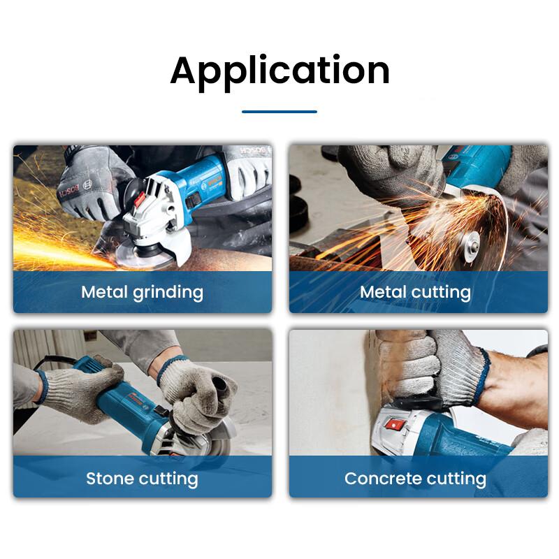 Bosch Угловая шлифовальная машина GWS 900 Профессиональная угловая шлифовальная машина для тяжелых условий эксплуатации Компактная крышка головки, экономящая 40% пространства, подходит для работы в узких пространствах