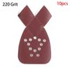 10 шт. Новый горячий орбитальный пальчиковый шлифовальный станок Детали Наждачные подушечки Абразивная бумага Зернистость 40-800 Шлифовальные листы для мыши