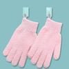 1 пара отшелушивающих перчаток для душа, двусторонний дизайн, мягкое глубокое отшелушивание, уход за кожей, скрабирование