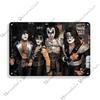 KISS Band Винтажная Ржавая Металлическая Жестяная Табличка Бар Домашний Декор