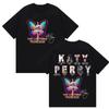 Singer Katy Perry The Lifetimes Tour 2025 Merch T Shirts Men Women Casual Oversized T-shirt Fashion High Quality Cotton T Shirts