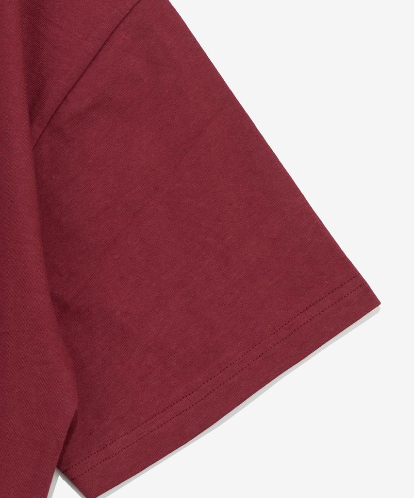 NET SOCIAL CLUB Doomsday Snake Watermelon Graphic Short Sleeve T-Shirt (Burgundy)