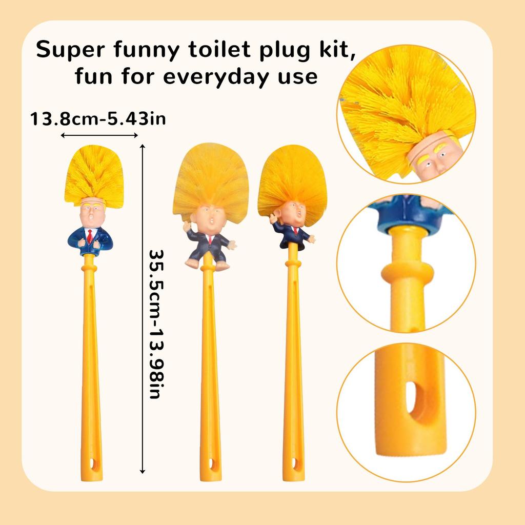 Набор щеток для чистки унитаза из пластика для бытового использования