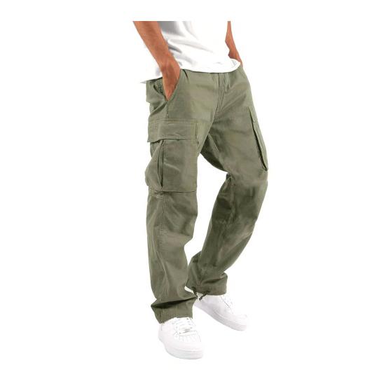 Мужские брюки-карго с несколькими карманами, эластичным поясом на шнурке, регулируемыми штанинами, свободные однотонные длинные шаровары для занятий спортом и отдыха на открытом воздухе