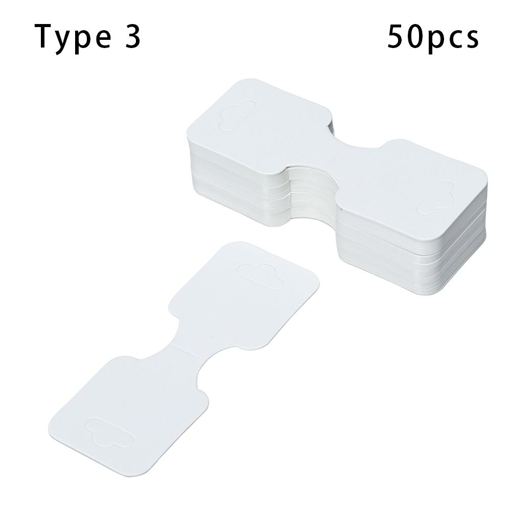 Necklace Bracelets Jewellery Packing Card DIY Package Hanging Blank Tag Display Holder Cardboard