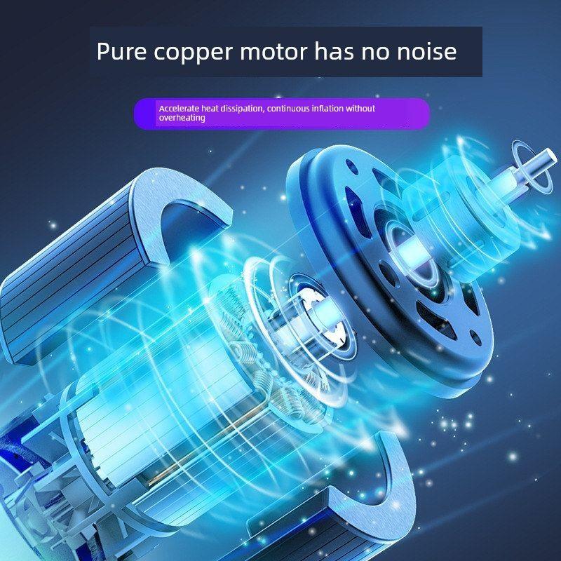 Car Air Pump Portable Electric Tire Inflator for Cars High-Power 12V Air Pump Cylinder
