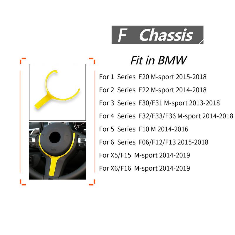 M Sports Series Steering Wheel Trim For BMW F20 F22 F30 F31 F32 F33 F35 F36 F10 F06 F12 F13 F15 F16 Replacement accessory