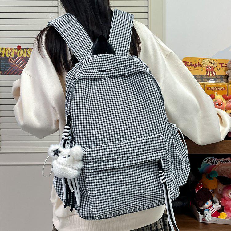 2025 High-Capacity Stylish Backpack for Girls - Schoolbag for Junior and Senior High Students