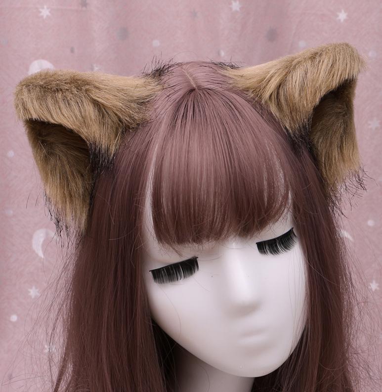 Cat Ears Anime Lolita Hair Accessories Ears Cosplay Kawaii Wig Gothic Headdress Lolita Accessories  Cat Ears Head Band
