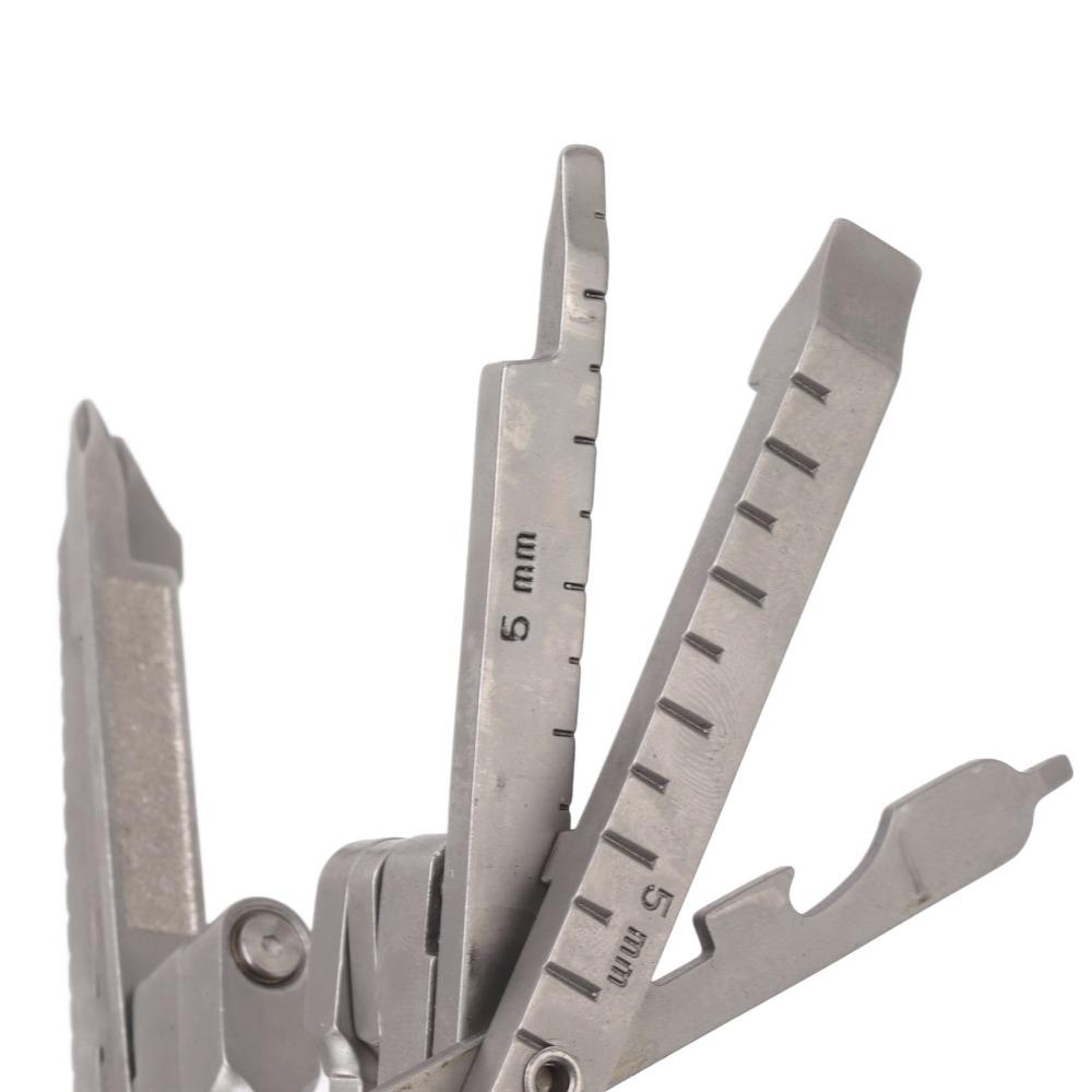 Silver Multitool Pliers Foldable Stainless Steel Tool Sturdy Outdoor Tool Outdoor Use