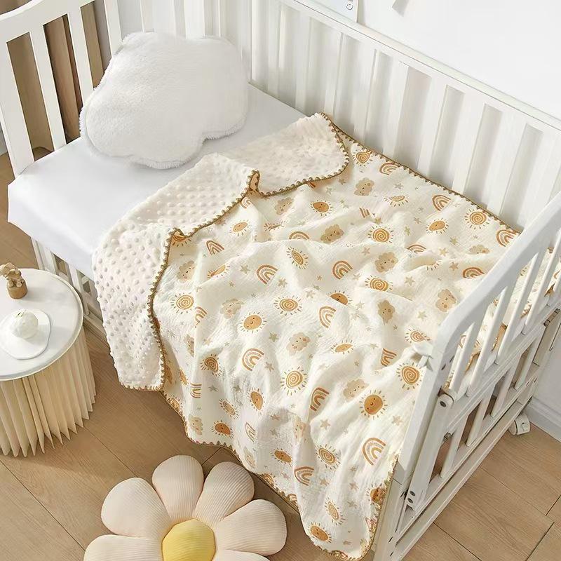Cartoon Pattern Pure Cotton Baby Blanket & Bath Towel
