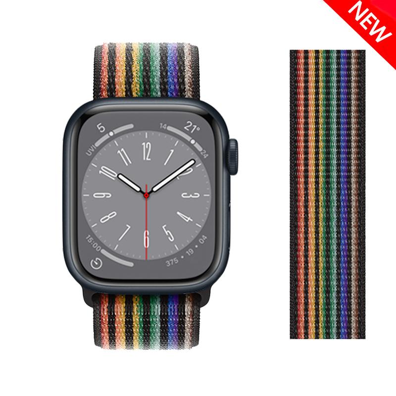 Нейлоновый ремешок для Apple Watch 10 Ремешки 46мм 44мм 40мм 45мм 41мм 49мм 42мм 38мм Браслет Correa iwatch Серия 8 se 7 6 3 9 11 40 мм