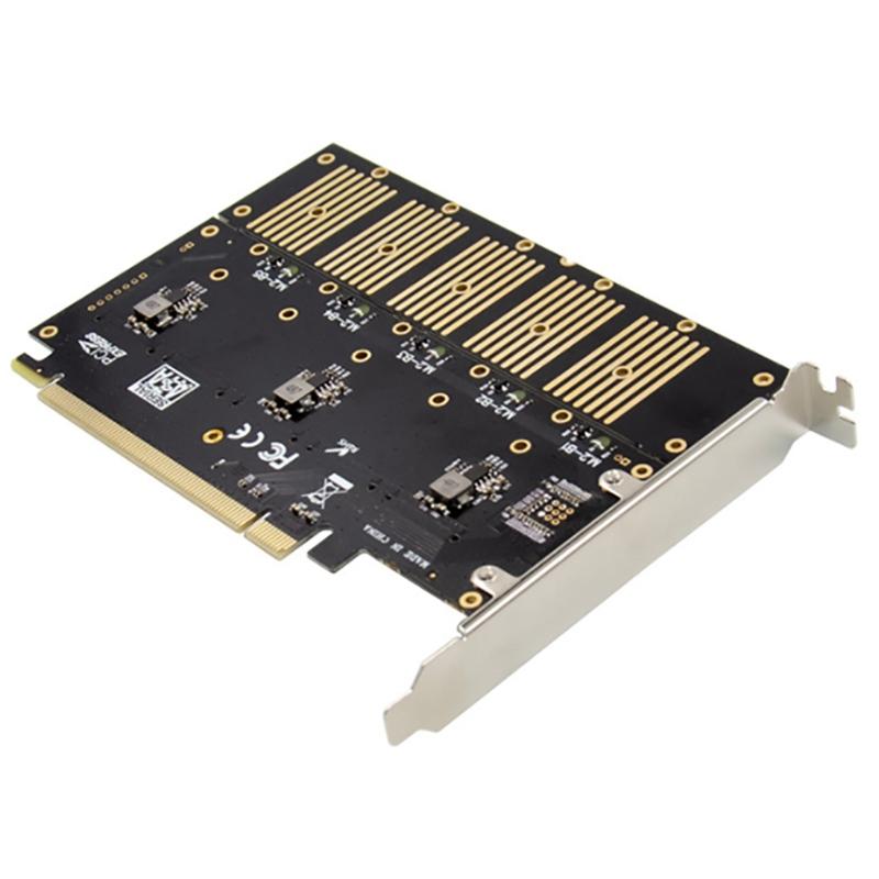 PCI-E 16 для M.2 B для Key 5-портовая NGFF+Sata 3.0 карта Pansion JMB585 для чипа PCI для прессы Gen 3x2 пропускная способность