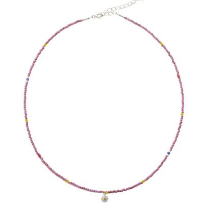 FINDELISE Серебряное ожерелье с лавандовым яшмой 925 пробы