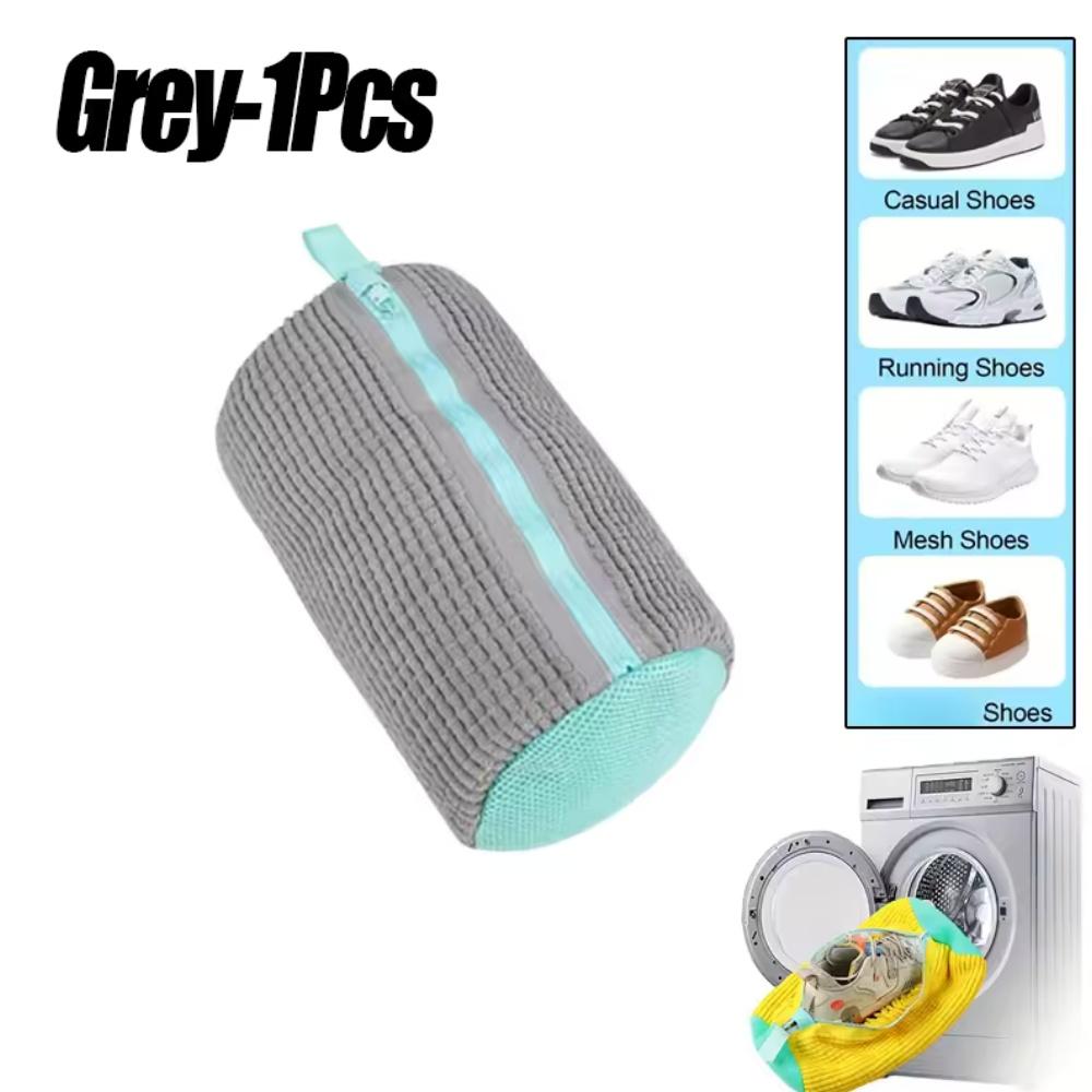 1/2/4PCS Shoe Washing Machine Bag with Liquid Shoe Brush Set Durable Laundry Shoe Bag and Soft Bristle Clean Brush for All Shoes