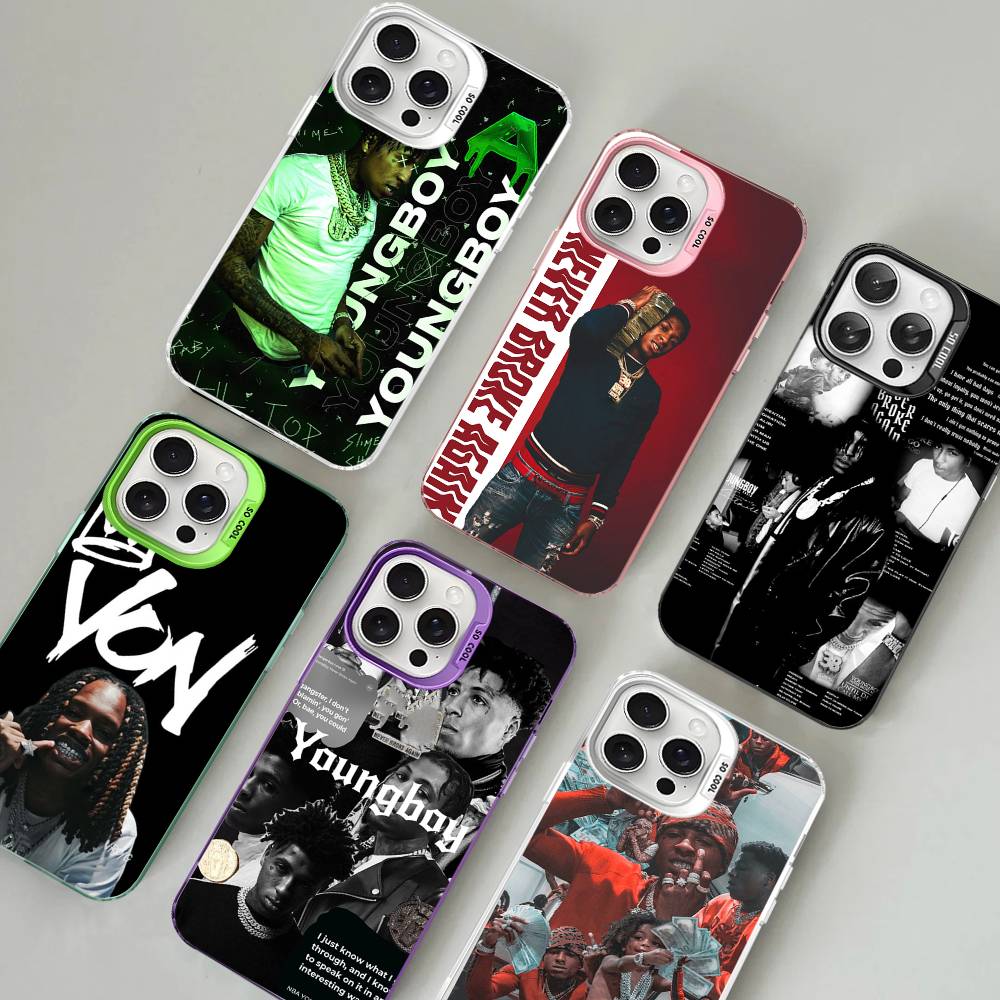 Рэпер Youngboy Never Broke Again Для iPhone 17 16 15 14 13 12 11 Pro Max Plus Матовый Цветной Задний Чехол для Телефона