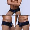 Men Solid Color Low Rise Sexy U Convex Bulge Pouch T-Back Thong Briefs