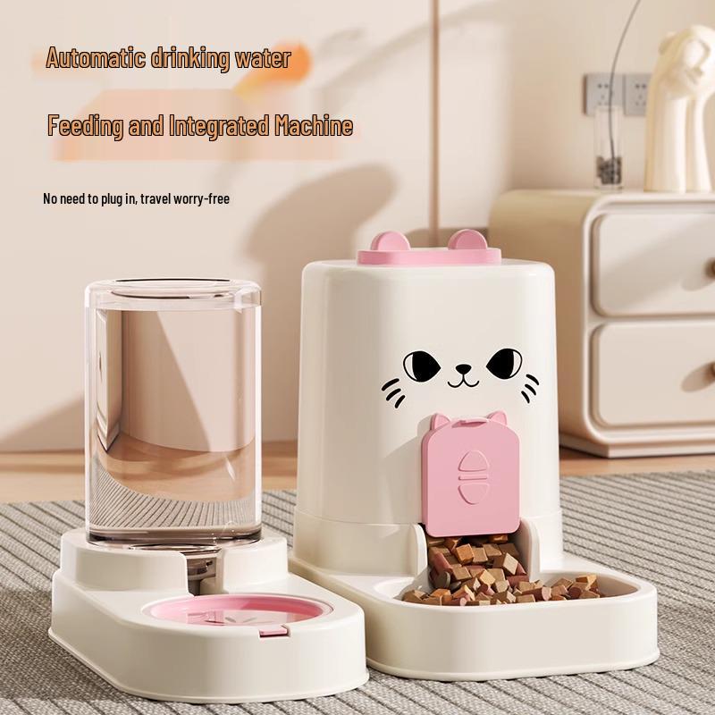 Cross-Border Automatic Pet Feeder: Large Capacity Two-in-One Food and Water Dispenser
