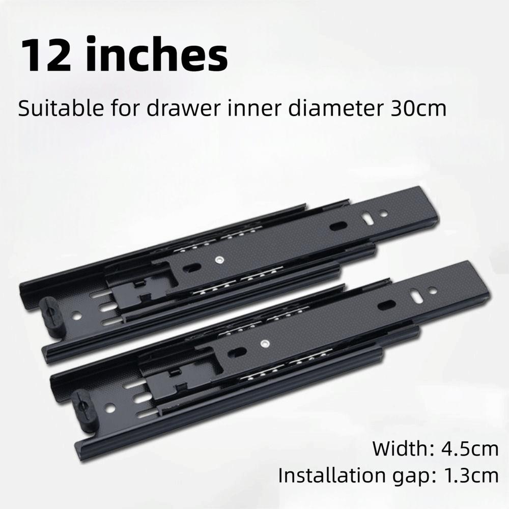 Heavy Duty Drawer Slides Smooth Operation Ball Bearing Drawer Rails  Office Furniture