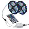 Led Strip , 5M/10M 16.4ft 3528 SMD 300LEDs RGB Color Changing Flexible Led Strip Light Kit + 44key IR Remote Controller for Home Decorative