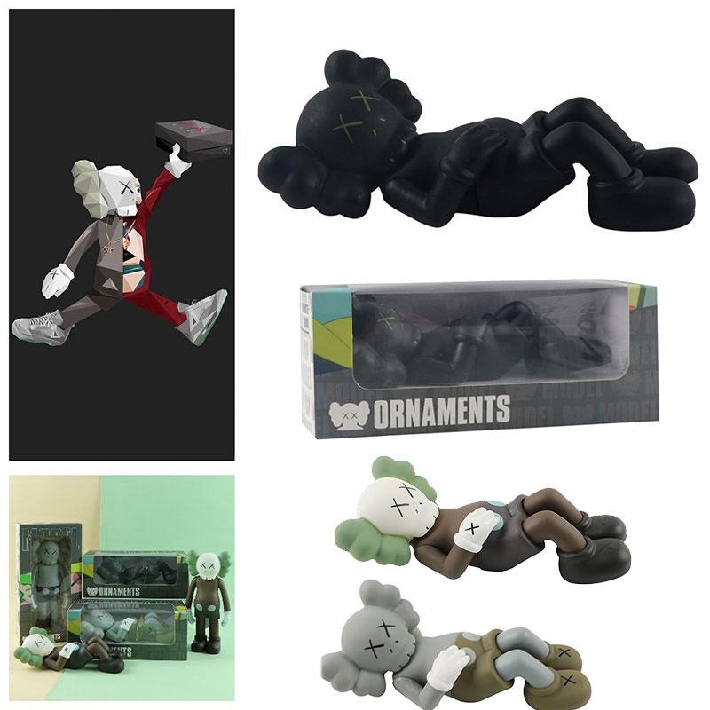 Улица Сезам Kaws Cos Кукла-переноска, Аниме Тренд Фигурка Оптом 17см, Материал ПВХ, Серый