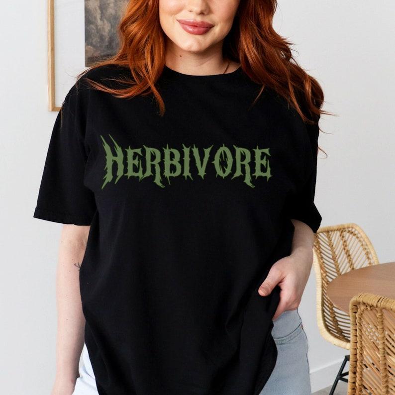 Унисекс веганская футболка HERBIVORE с буквенной печатью Харадзюку Винтажная хлопковая футболка Уличная одежда Женская Мужская Повседневный стиль Топы
