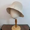 Sun Protection Women Sun Hat Wave Pattern Fisherman Hat New Knitted Fisherman Hat  Women's Spring