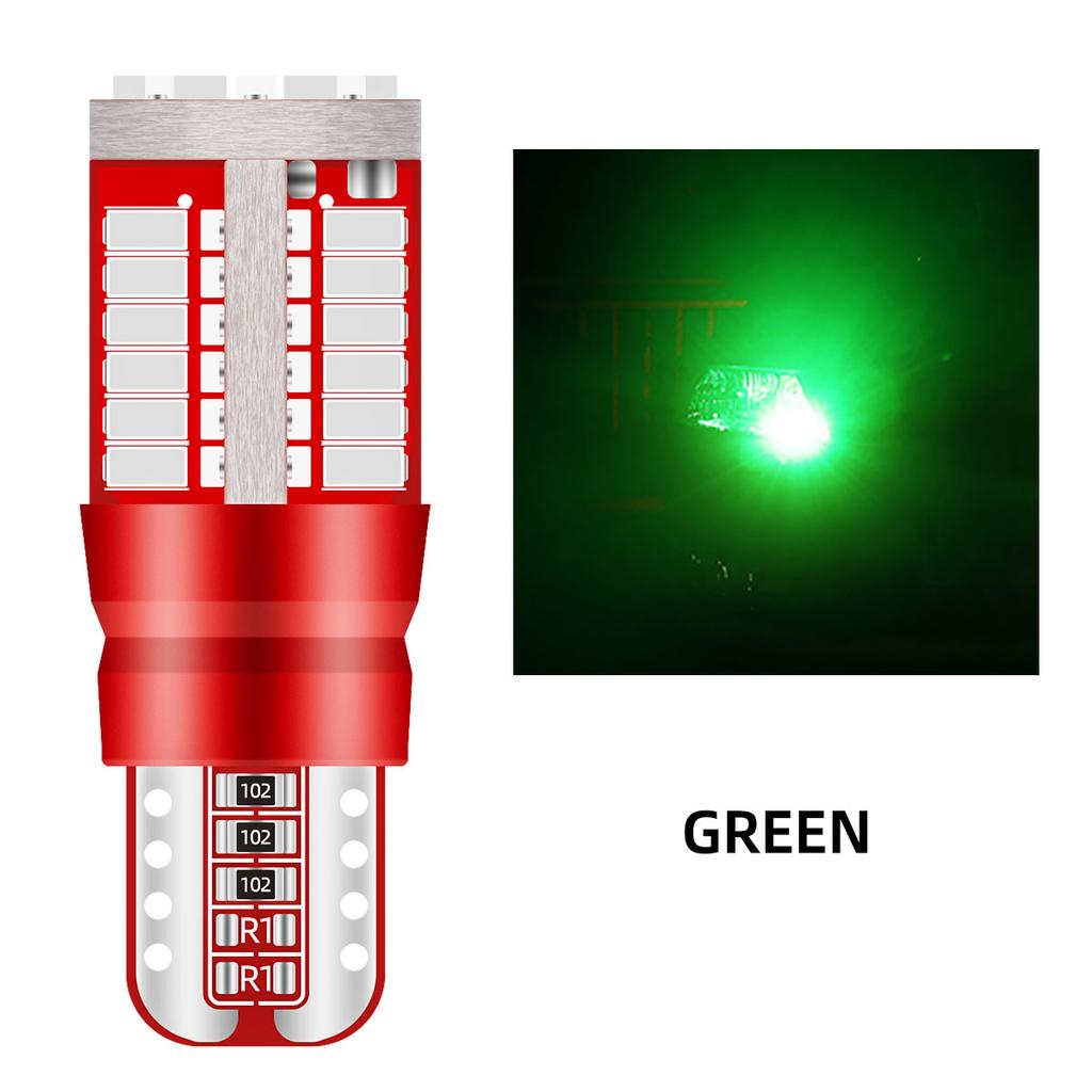 50/100 шт. Светодиодные лампы T10 W5W 194 для подсветки салона автомобиля, сверхяркий дневной ходовой свет, Canbus 12 В, лампа подсветки номерного знака 57SMD 3014