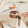 Новая чашка для смешивания 400 мл ABS 316 нержавеющая сталь кофейная чашка силиконовая перезаряжаемая самоперемешивающаяся кружка кофе