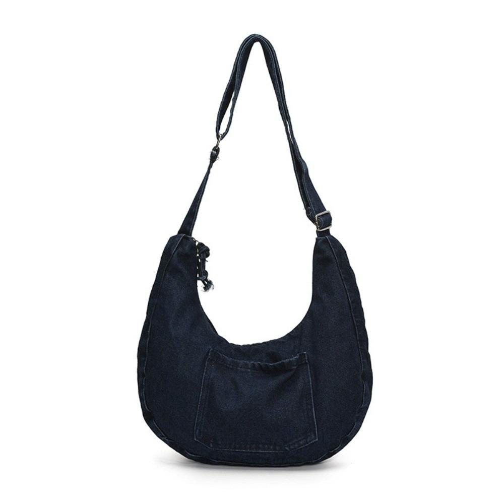 Versatile Denim Shoulder Bag Vintage Satchel Bags Casual Cross Body Bag Girls