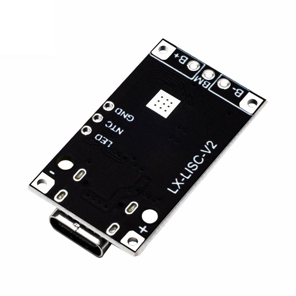 Тип-C USB 2-3S BMS 15 Вт 8,4 В 12,6 В 1,5 А модуль ускорения зарядки литиевой батареи со сбалансированной поддержкой быстрой зарядки с индикатором