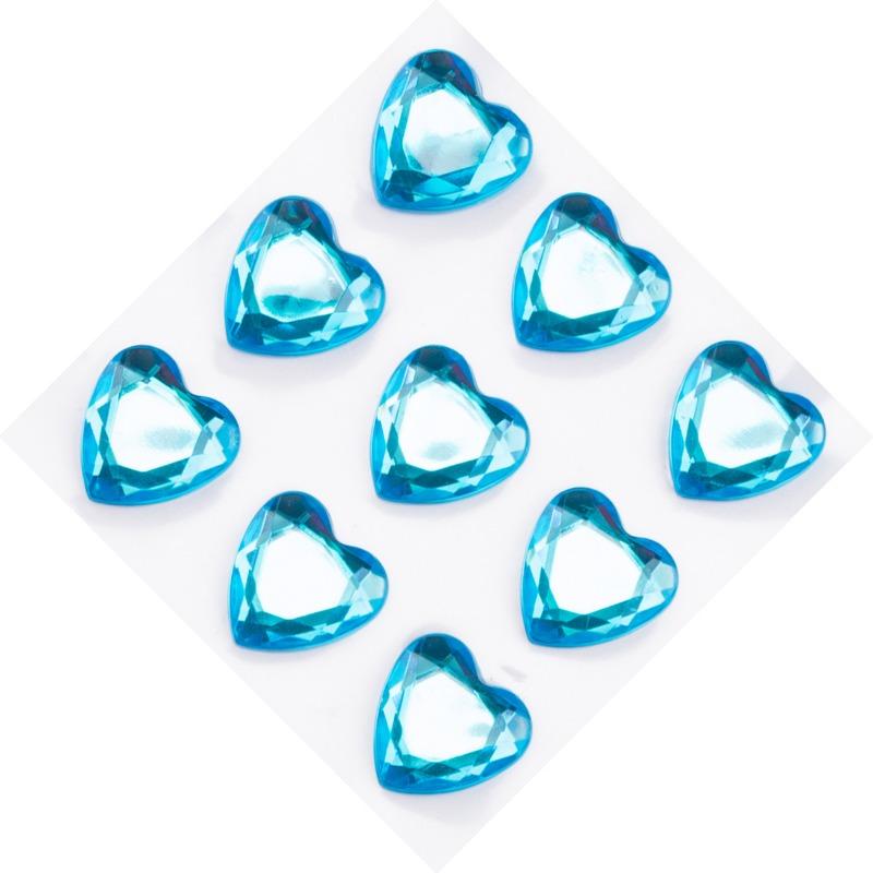 3D Acrylic Diamond Crystal Stickers Love Heart Face Gems Stickers for Party Show DIY Crystal Rhinestone Temporary Tattoos 4/18mm