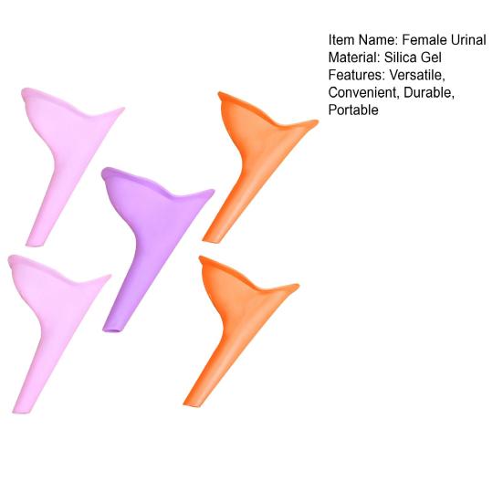 5Pcs Female Urinal Portable Reusable Easy To Clean Pregnant Women Urinating Funnel Device for Home Outdoor